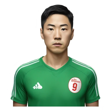 Squid game player seong gi hun in green track suit  sticker