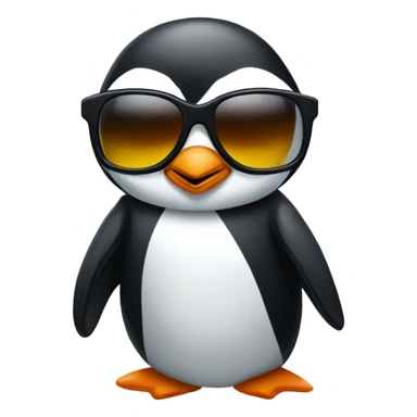 Penguin with shades sticker