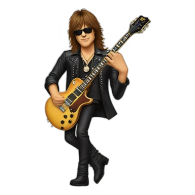 Richie sambora with double neck guitar sticker