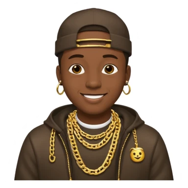 headshot of a male rapper sticker