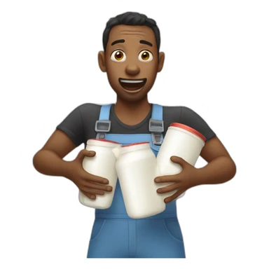 milk juggle disaster sticker