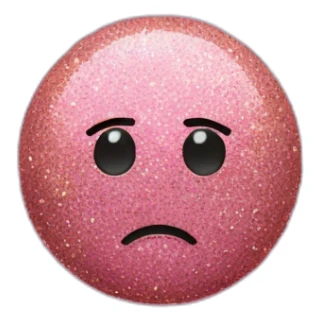 text saying "it's taking" in pink glitter sticker