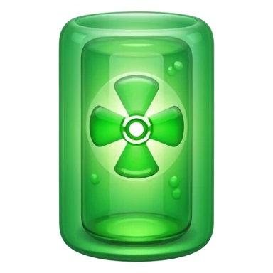 Uranium like inside a tube that we see on tiktok, without the symbol thing, and no line thing, just tube and pure green sticker