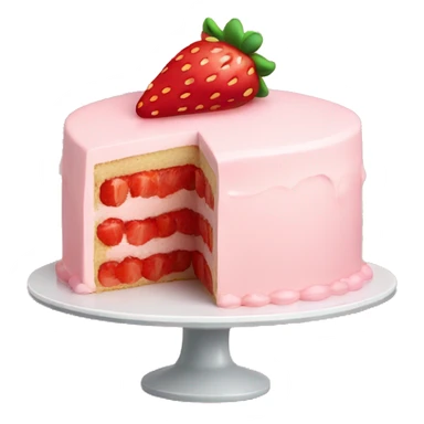 strawberry cake sticker