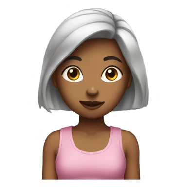 Girl in a tank top sticker