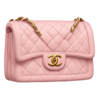 Light pink Chanel handbag sticker