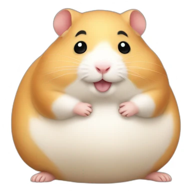 Fatty round hamster sticker