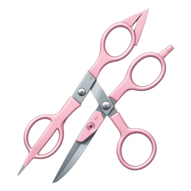 Light Pink Scissors  sticker