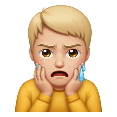 Enojado llorando sticker