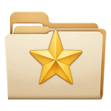 file folder with star picture   sticker