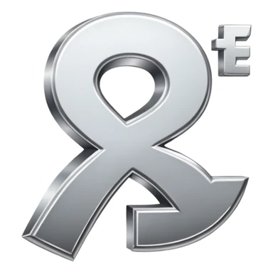 Russian ruble symbol sticker