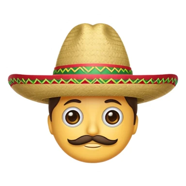 mexican sombrero sticker
