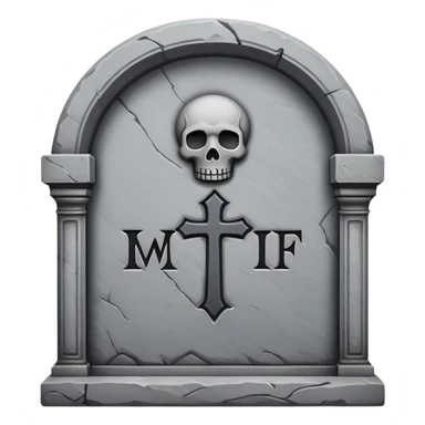 tombstone sticker
