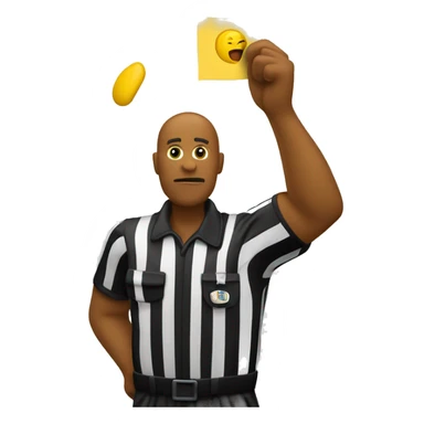 referee overhand penalty flag throw sticker