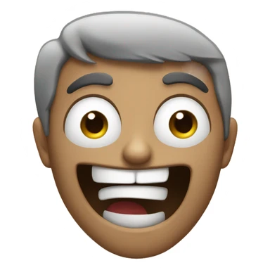 Mad but laughing  sticker