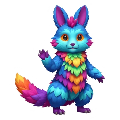 Labubu-Fakémon-hybrid-creature (full body)  sticker