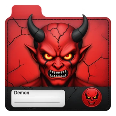 demon id card sticker