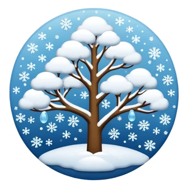 Snow fall sticker