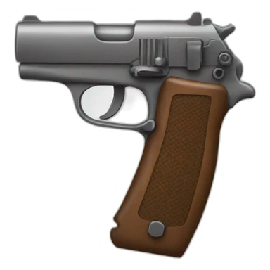 pistolet avec les doigts sticker