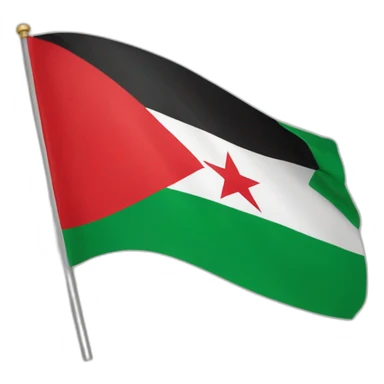 North Africa flag sticker