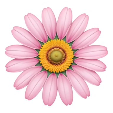 pastel pink daisy with pink center sticker