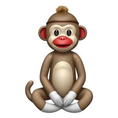 sock monkey sticker