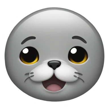 seal happy crying  sticker