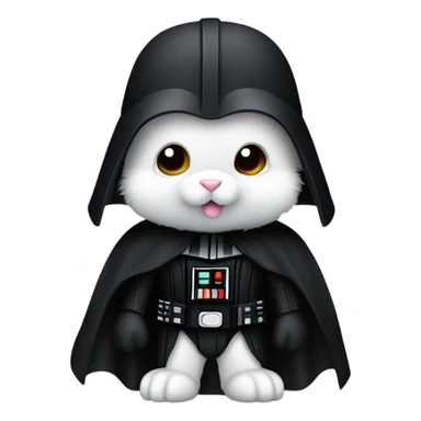 Darth Vader as a rabbit sticker