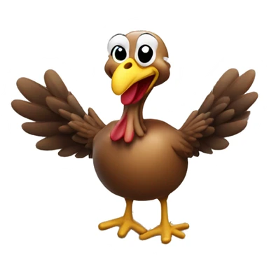 Happy Turkey reading Holy Bible in his hand sticker