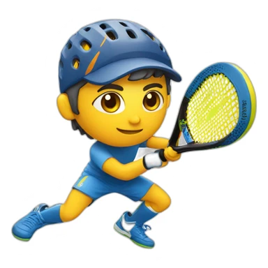 Padel player sticker