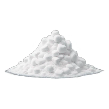 pile of powdered sugar sticker