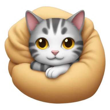 Cat cuddles sticker