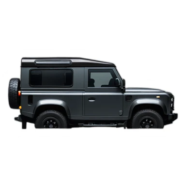 thenew landrover defender black sticker