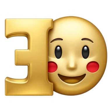 OG letters 3d emoji sticker