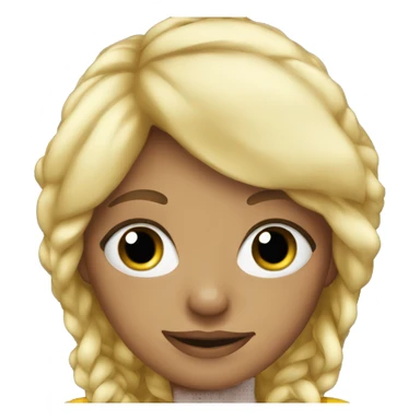 Blonde girl in a New Year's costume sticker