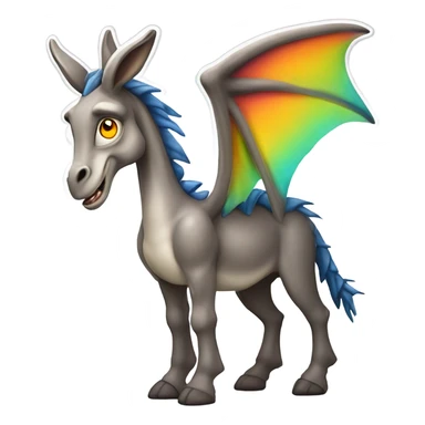 donkey dragon pik  sticker