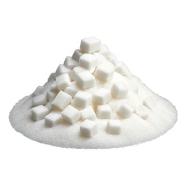 White sugar sticker