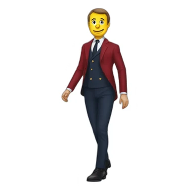 Macron en calçon sticker