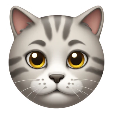 cat with annoyed face sticker