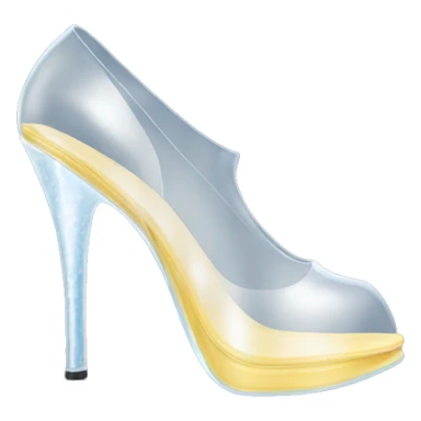 Gogo platform clear heels sticker
