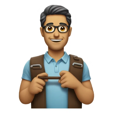 guy with geekbar sticker