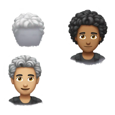 kai cenat with albert einstine hair sticker