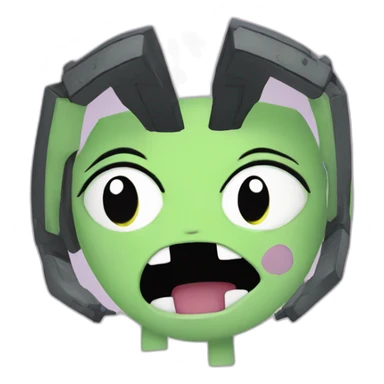 gir from invader zim sticker