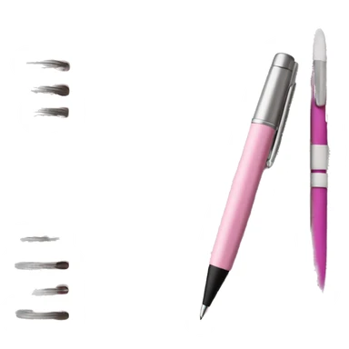 Light Pink Planner open notebook with pink pen sticker