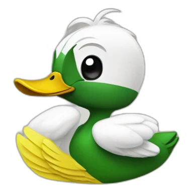 Oregon duck mascot sticker
