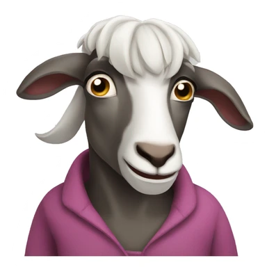 angry nanny-goat sticker