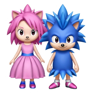 Sonic and Amy sticker