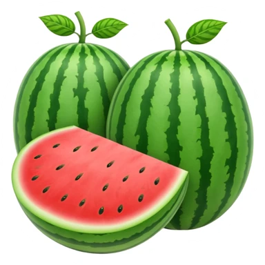 Double Watermelon joined together sticker