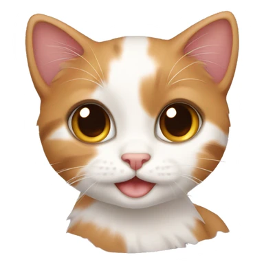 Calico kitten sticker