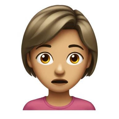 Irritated girl sticker